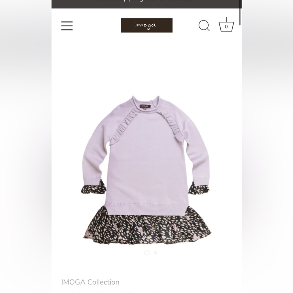 Imoga Girls Micah Sweater Dress size 10